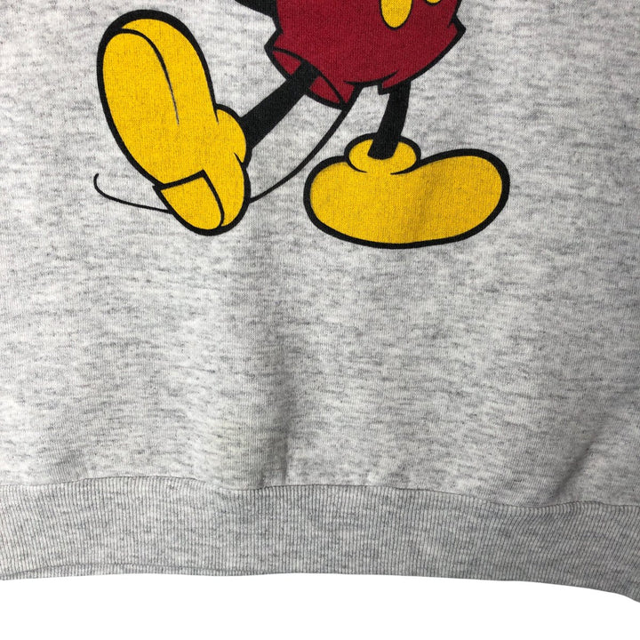 Vintage 1980'S Disney Mickey Mouse character sweatshirt, made in the USA, size M, men's cotton white type Vintage Second Hand