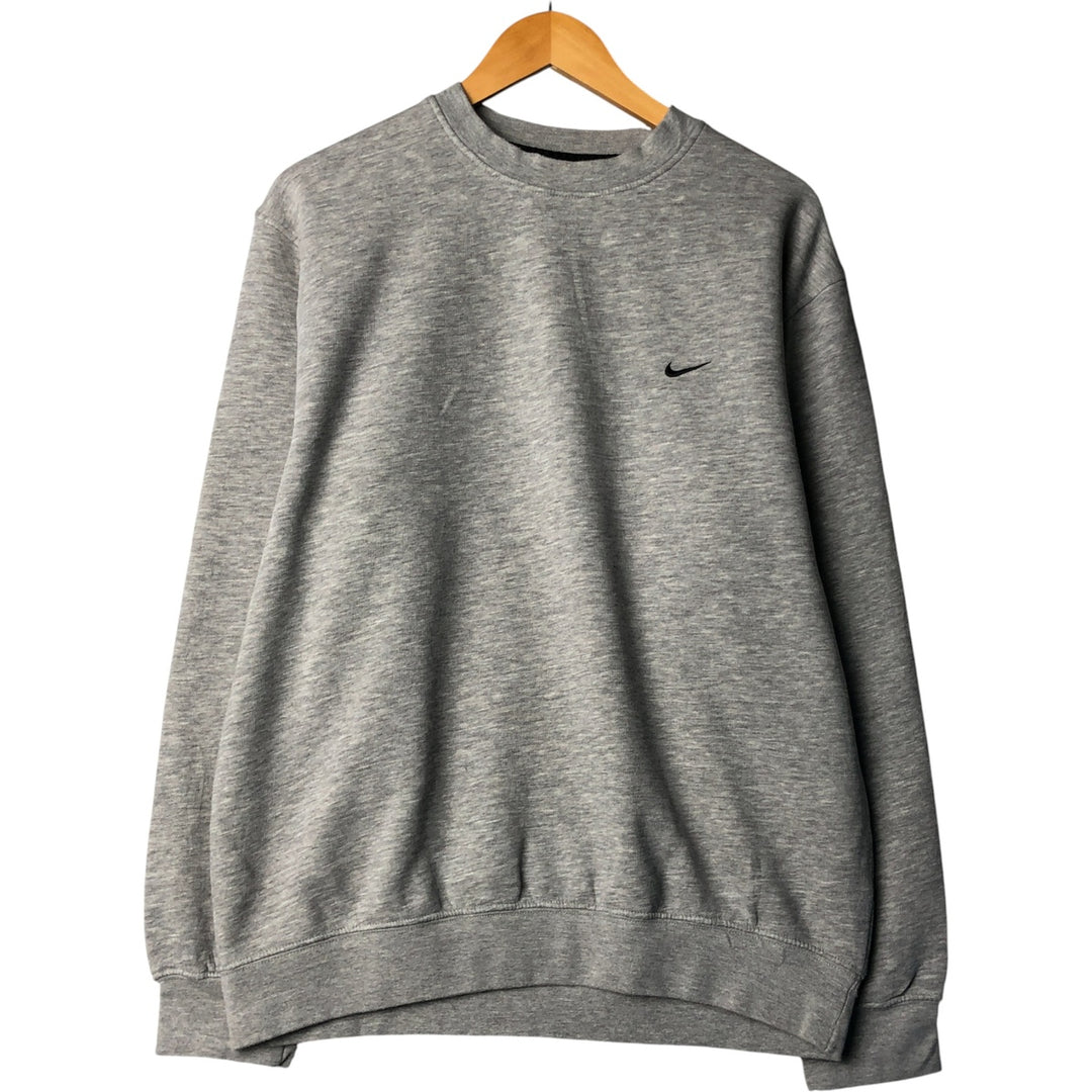 00'S Nike One Point Logo Sweatshirt Trainer Men's L size cotton gray type Vintage Second Hand