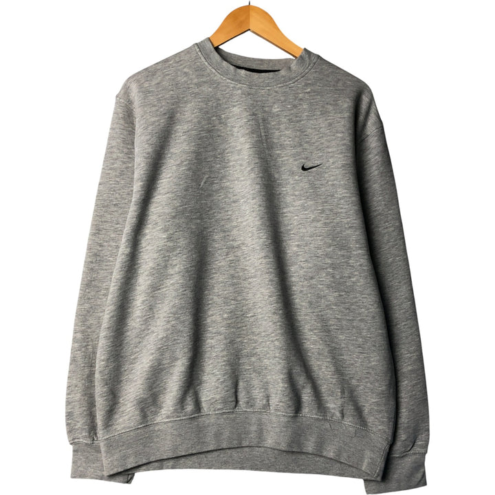 00'S Nike One Point Logo Sweatshirt Trainer Men's L size cotton gray type Vintage Second Hand