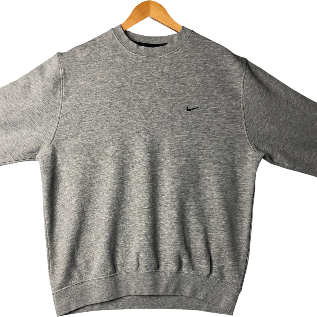 00'S Nike One Point Logo Sweatshirt Trainer Men's L size cotton gray type Vintage Second Hand
