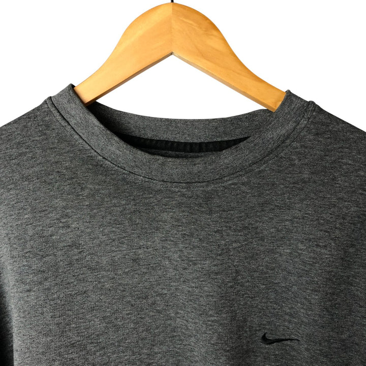 00'S Nike One Point Logo Sweatshirt Trainer Men's XL cotton Charcoal Vintage Second Hand