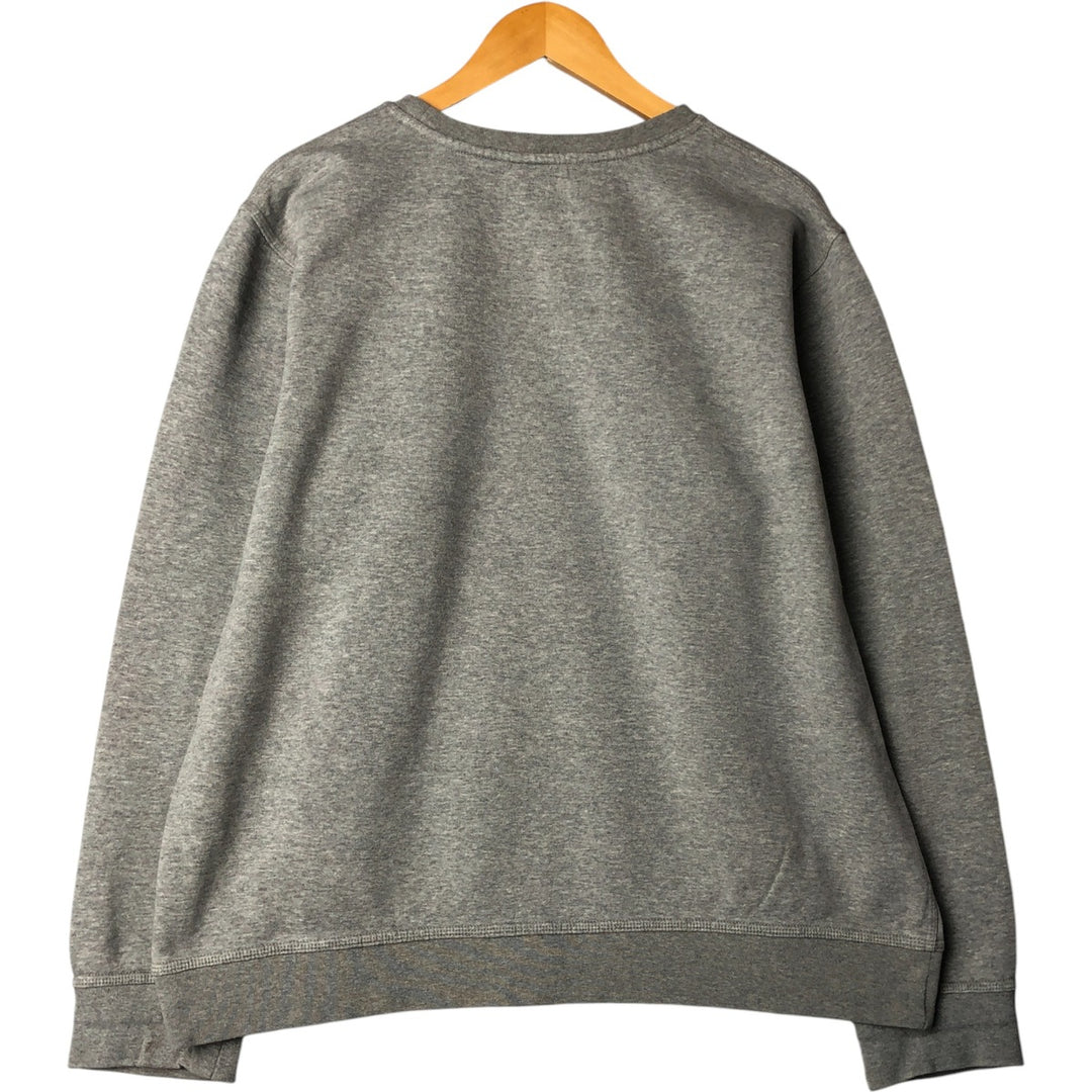 Nike Center Logo One-Point Logo Sweatshirt, Men's Size L cotton gray type Vintage Second Hand