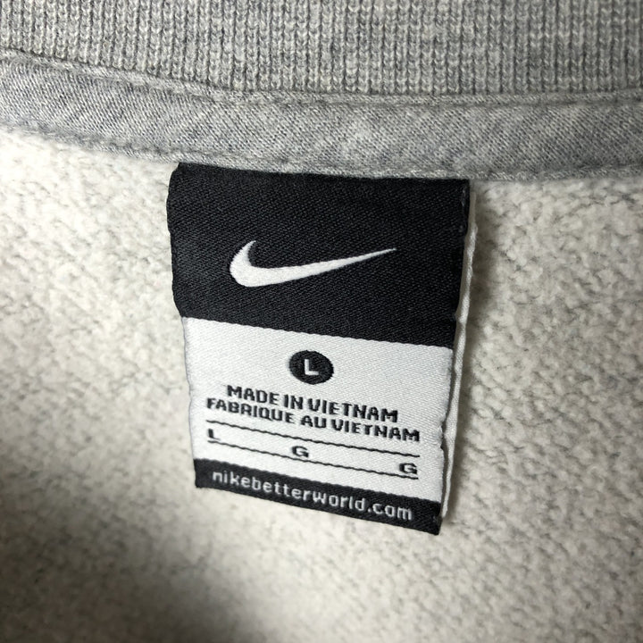 Nike Center Logo One-Point Logo Sweatshirt, Men's Size L cotton gray type Vintage Second Hand