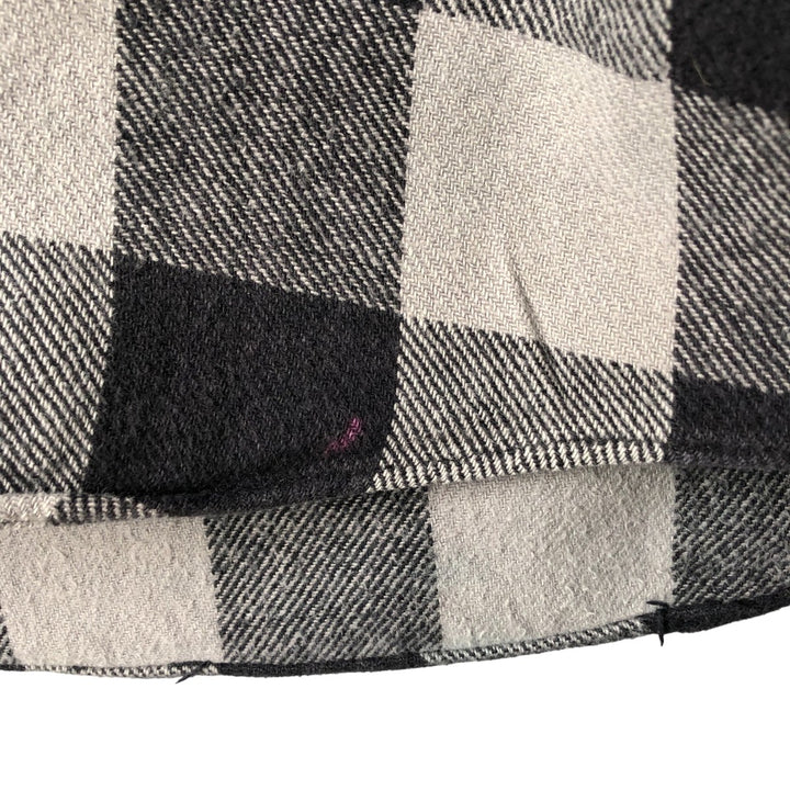 90'S - Vintage FIELDN' FOREST Buffalo Check Long Sleeve Flannel Check Shirt, Men's Size L cotton gray type Vintage Second Hand