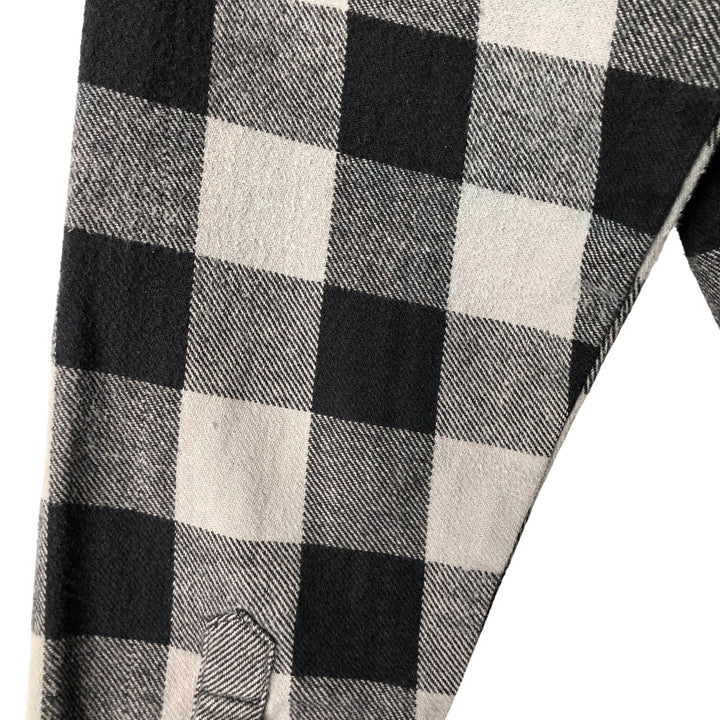 90'S - Vintage FIELDN' FOREST Buffalo Check Long Sleeve Flannel Check Shirt, Men's Size L cotton gray type Vintage Second Hand