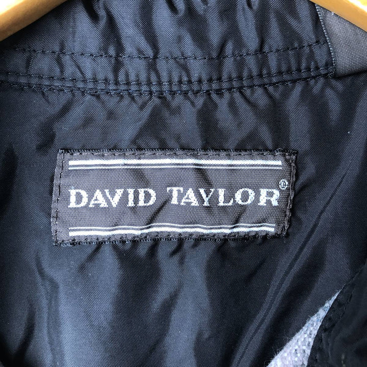 Vintage 90'S David Taylor ombré check long-sleeve flannel shirt, size L, men's cotton Blue type light blue Vintage Second Hand