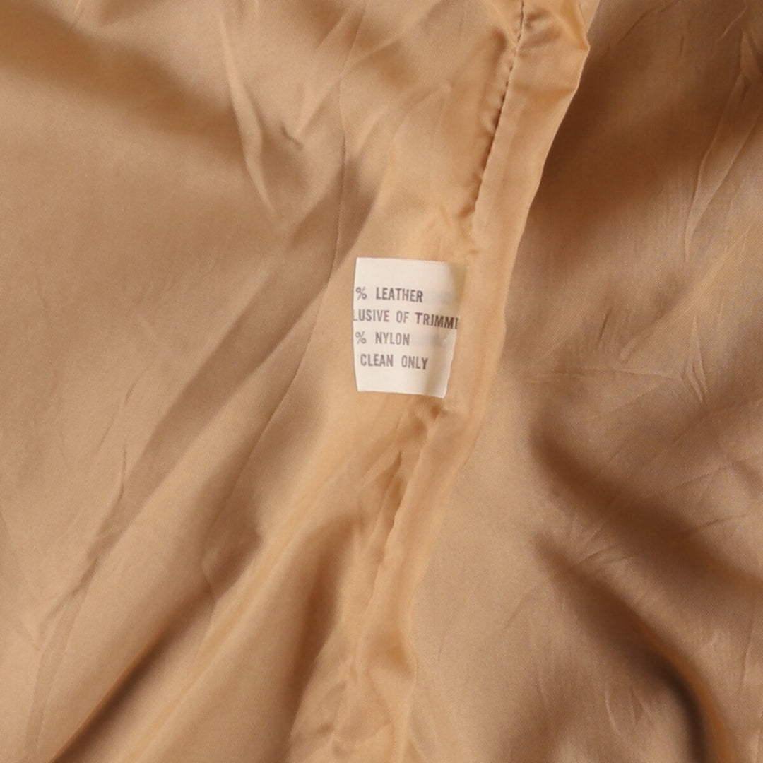 1970'S Jean Pierre swing-top leather blouson jacket, women's size L, vintage genuine leather red type reddish brown Vintage Second Hand