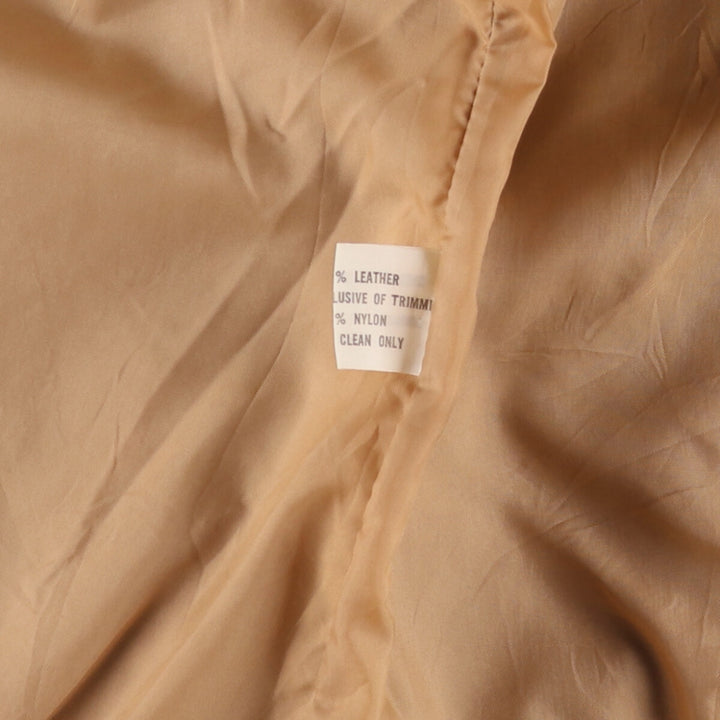 1970'S Jean Pierre swing-top leather blouson jacket, women's size L, vintage genuine leather red type reddish brown Vintage Second Hand