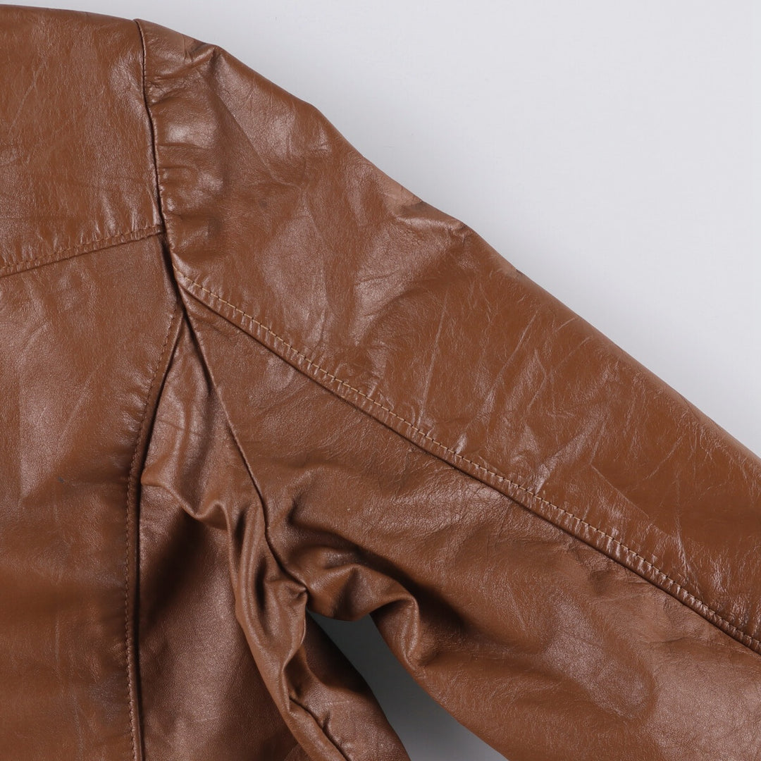 1970'S Jean Pierre swing-top leather blouson jacket, women's size L, vintage genuine leather red type reddish brown Vintage Second Hand