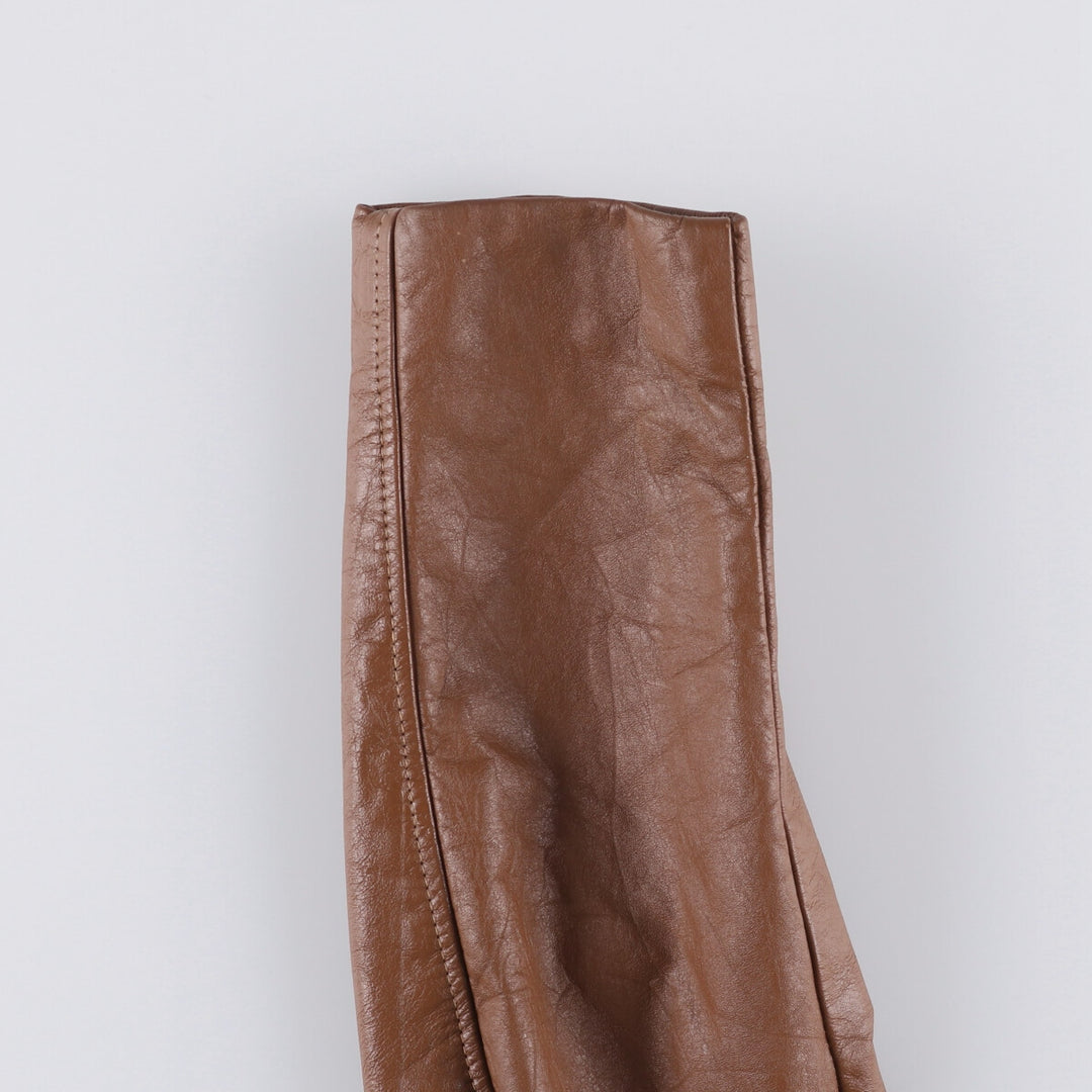 1970'S Jean Pierre swing-top leather blouson jacket, women's size L, vintage genuine leather red type reddish brown Vintage Second Hand