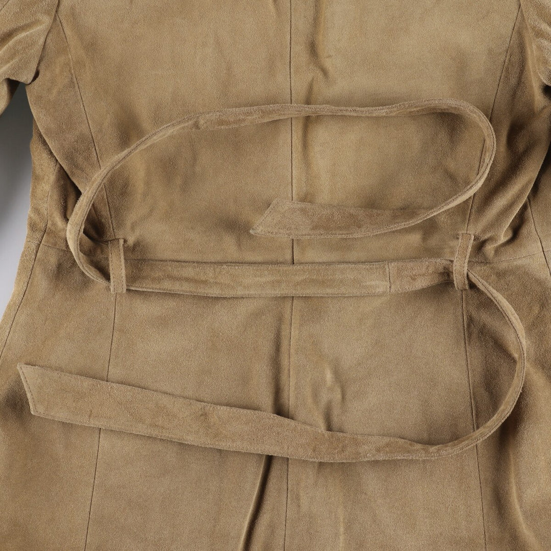 2000'S Banana Republic suede leather jacket, women's size M Genuine suede leather Beige type Vintage Second Hand