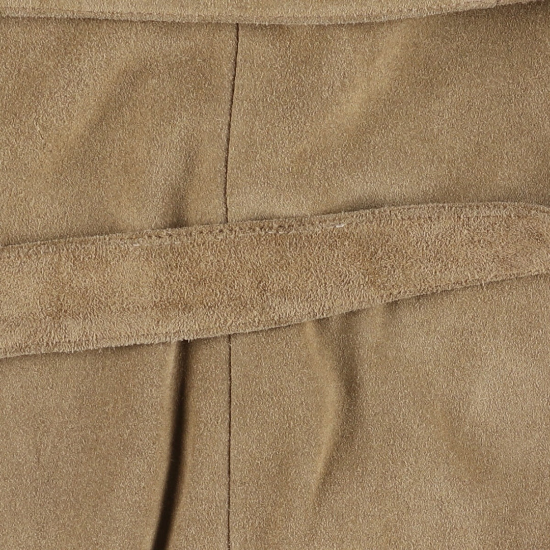 2000'S Banana Republic suede leather jacket, women's size M Genuine suede leather Beige type Vintage Second Hand