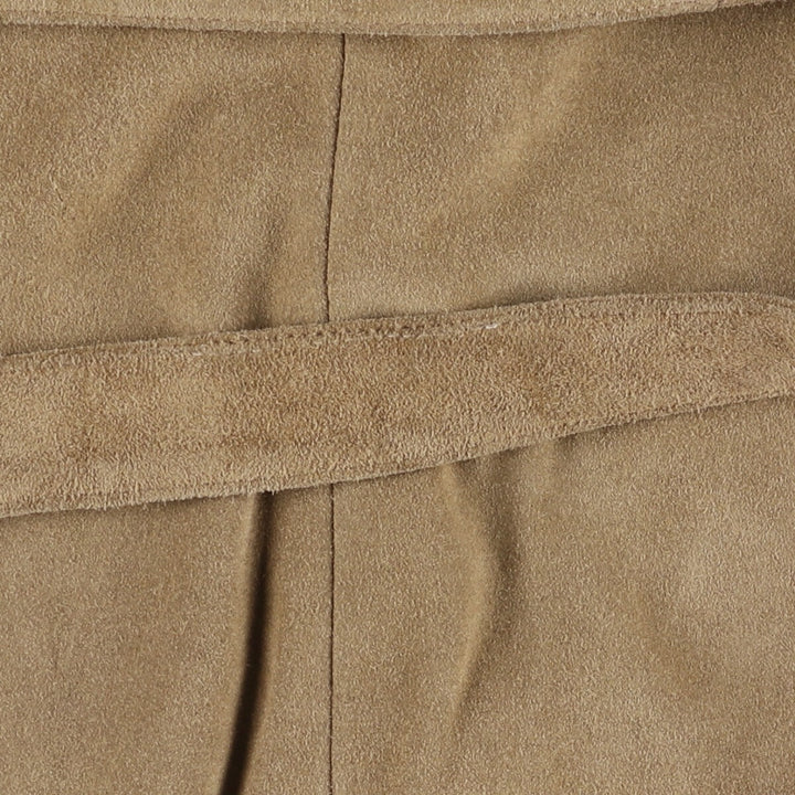 2000'S Banana Republic suede leather jacket, women's size M Genuine suede leather Beige type Vintage Second Hand