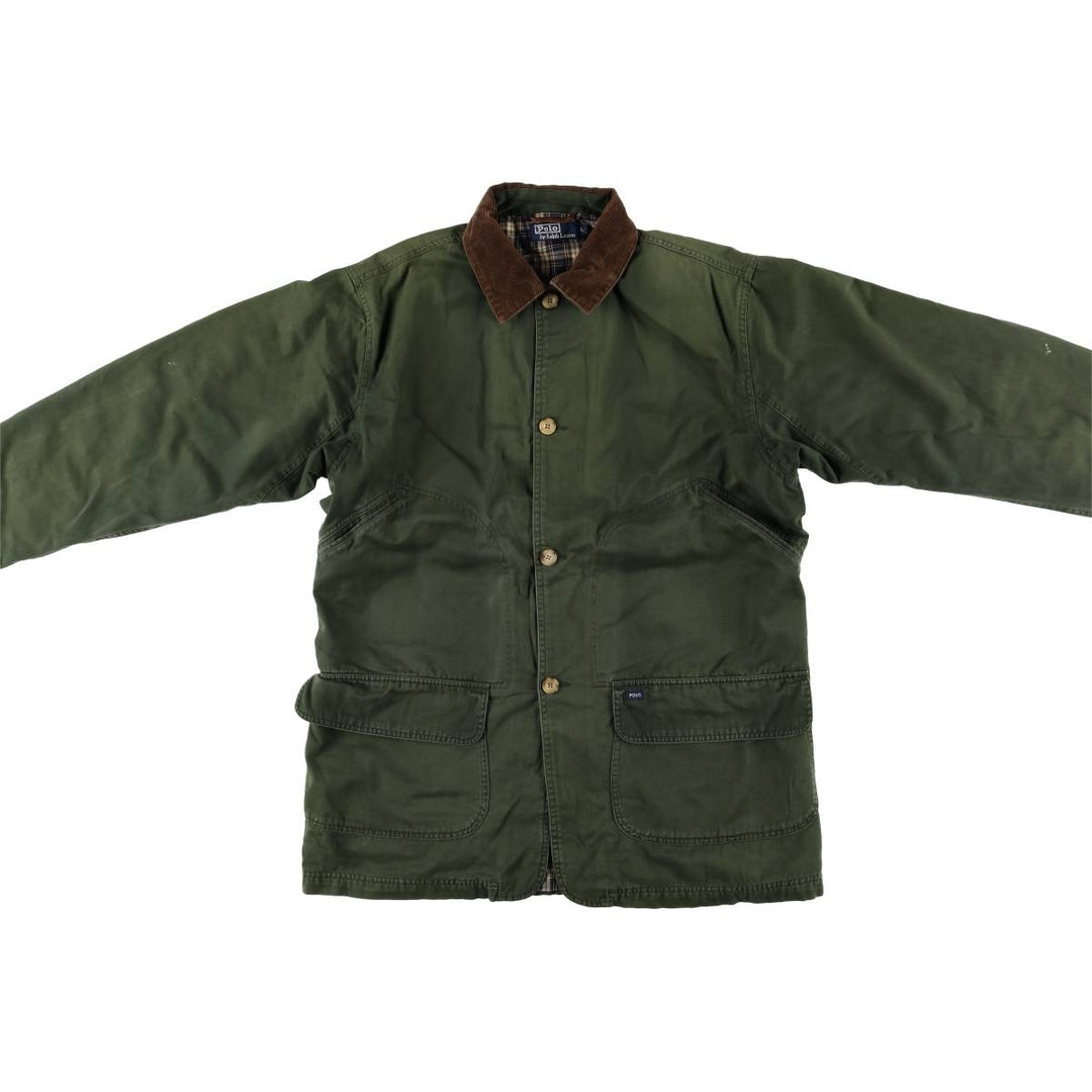 Ralph Lauren POLO by Ralph Lauren hunting jacket, men's size L cotton Green type dark green Vintage Second Hand