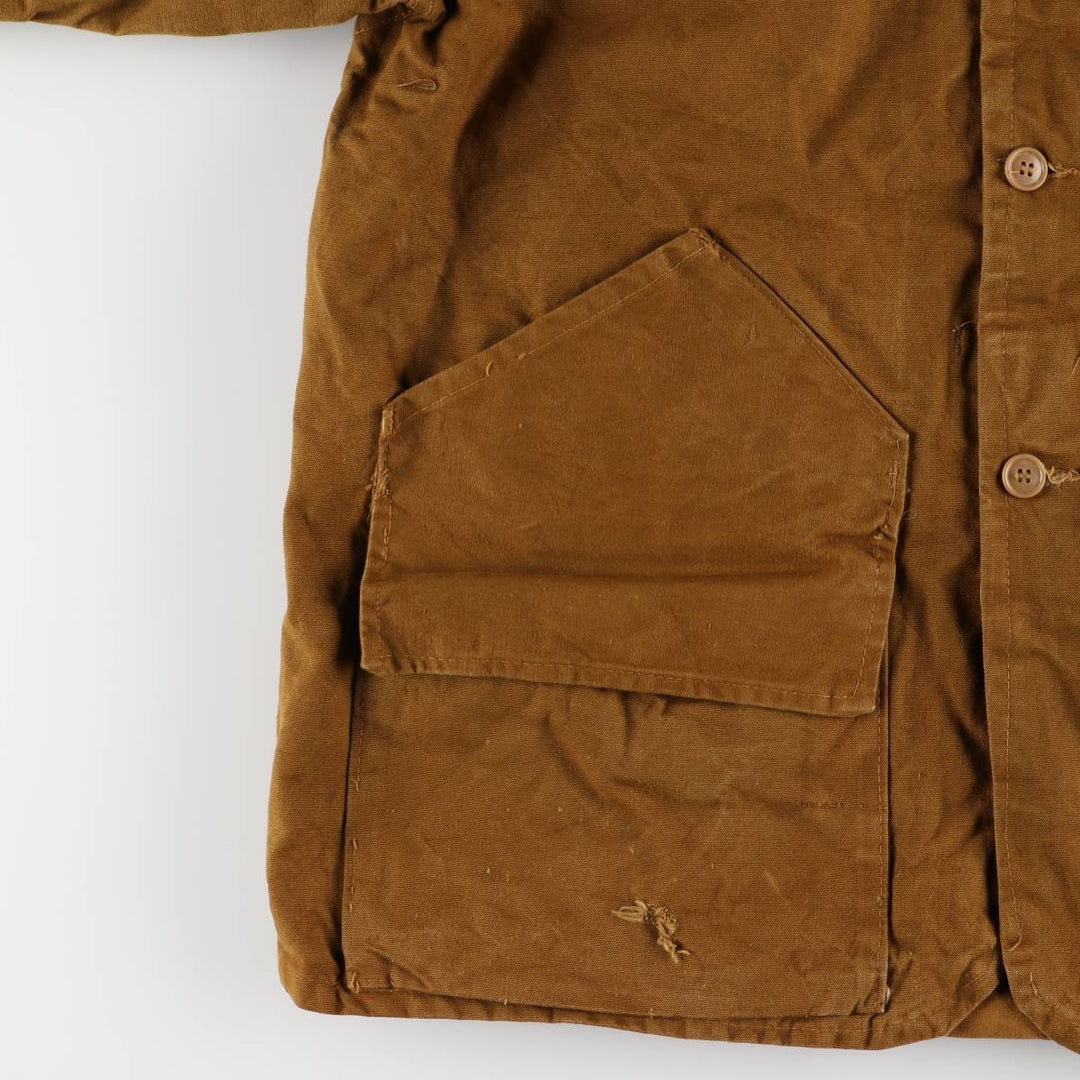 Vintage 1950s-1960'S Bullseye Bill Duck Hunting Jacket, Men's Size L unclear brown type Vintage Second Hand