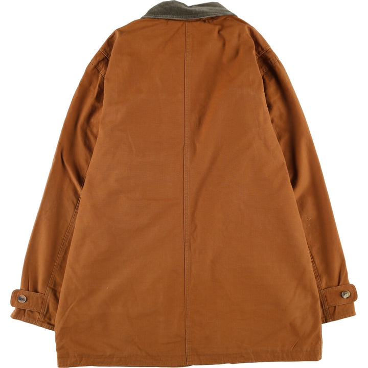 Vintage 80s-90'S Land's End hunting jacket, men's size L cotton brown type Vintage Second Hand