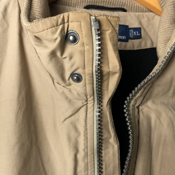Ralph Lauren POLO by Ralph Lauren padded jacket puffer jacket men's XL size cotton Beige type Vintage Second Hand