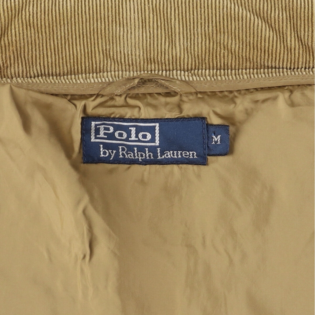 Ralph Lauren POLO by Ralph Lauren Quilted Puffer Jacket, Men's Size Medium polyester Beige type Vintage Second Hand
