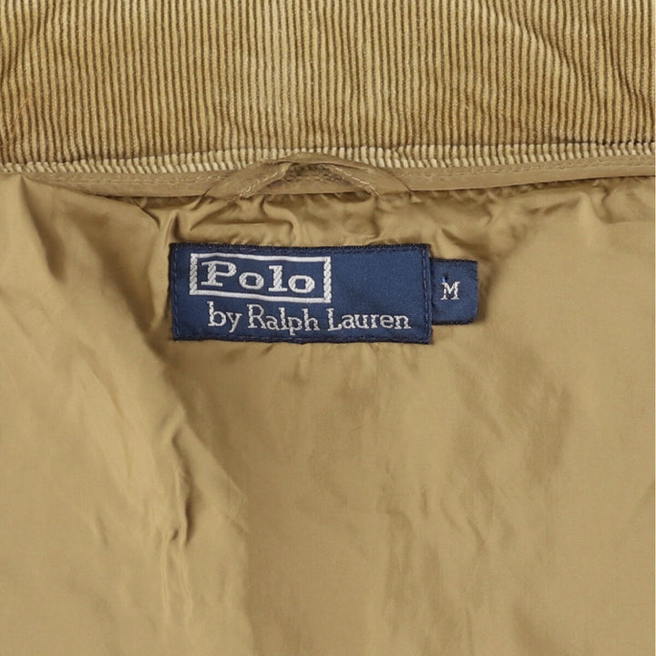 Ralph Lauren POLO by Ralph Lauren Quilted Puffer Jacket, Men's Size Medium polyester Beige type Vintage Second Hand