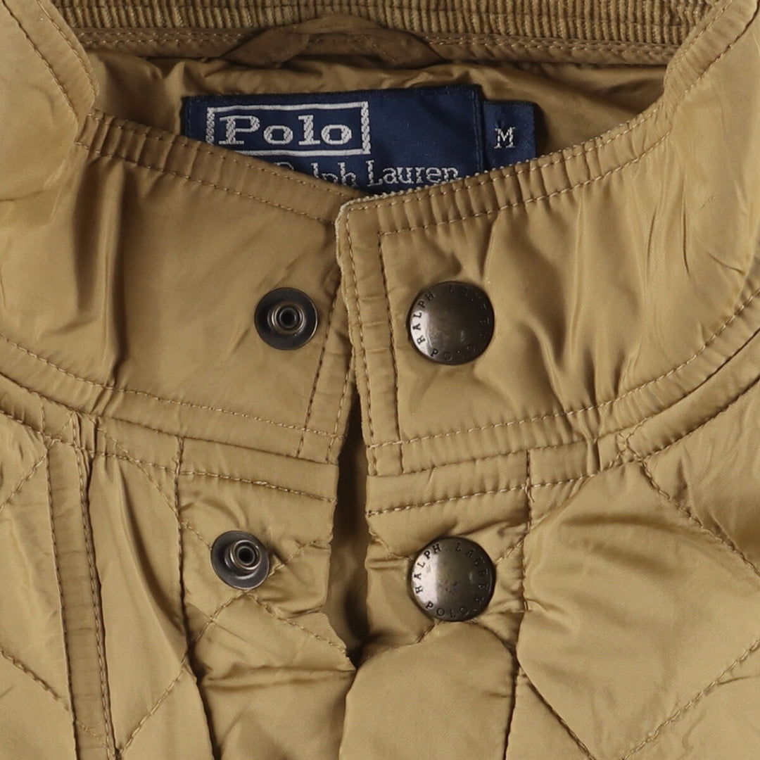 Ralph Lauren POLO by Ralph Lauren Quilted Puffer Jacket, Men's Size Medium polyester Beige type Vintage Second Hand
