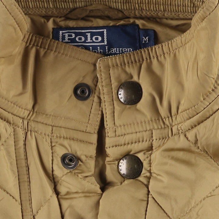 Ralph Lauren POLO by Ralph Lauren Quilted Puffer Jacket, Men's Size Medium polyester Beige type Vintage Second Hand