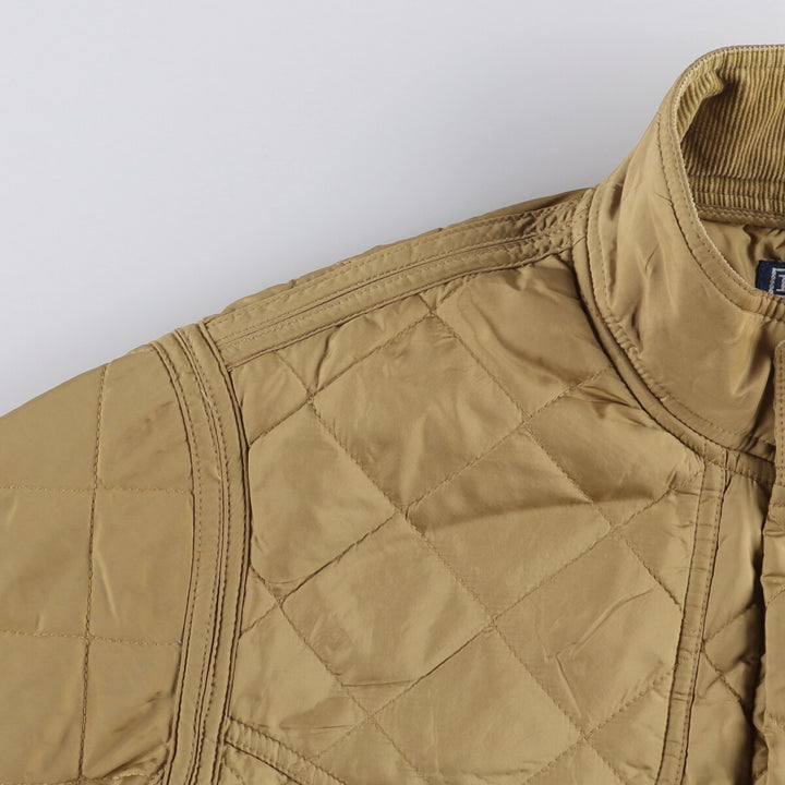 Ralph Lauren POLO by Ralph Lauren Quilted Puffer Jacket, Men's Size Medium polyester Beige type Vintage Second Hand