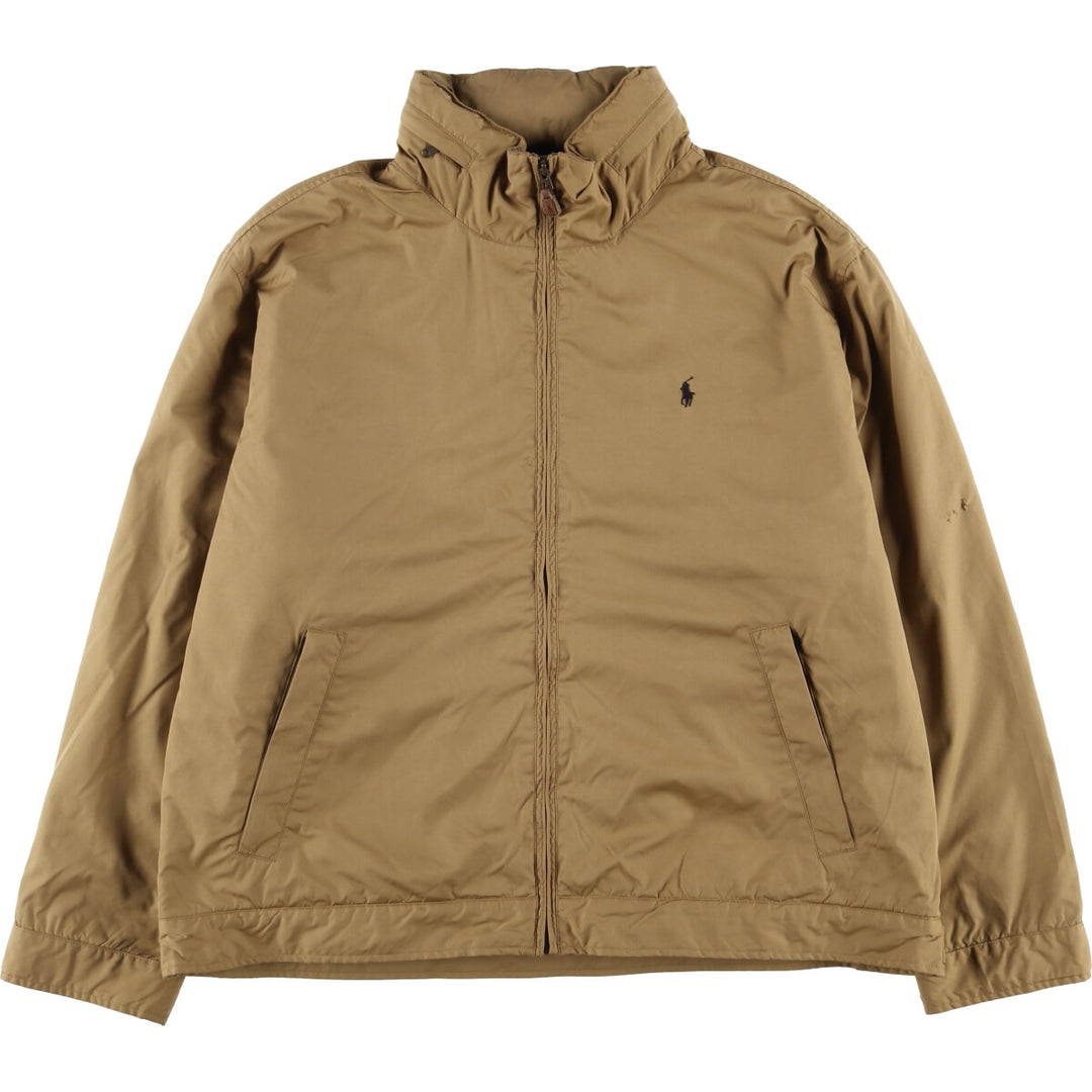 Ralph Lauren POLO by Ralph Lauren padded puffer jacket, men's size XXL polyester beige type brown Vintage Second Hand