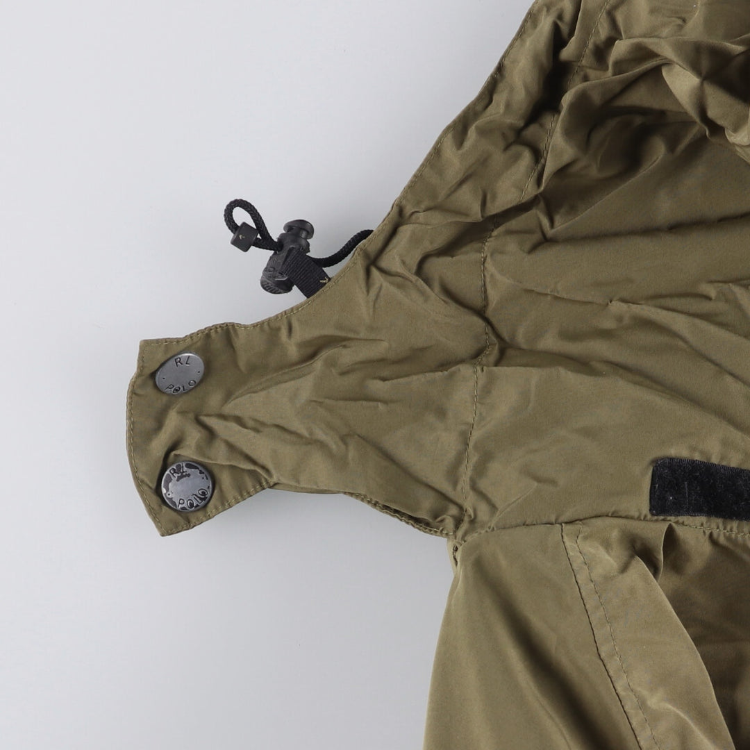 Ralph Lauren POLO by Ralph Lauren padded puffer jacket, men's size L polyester Khaki type Vintage Second Hand