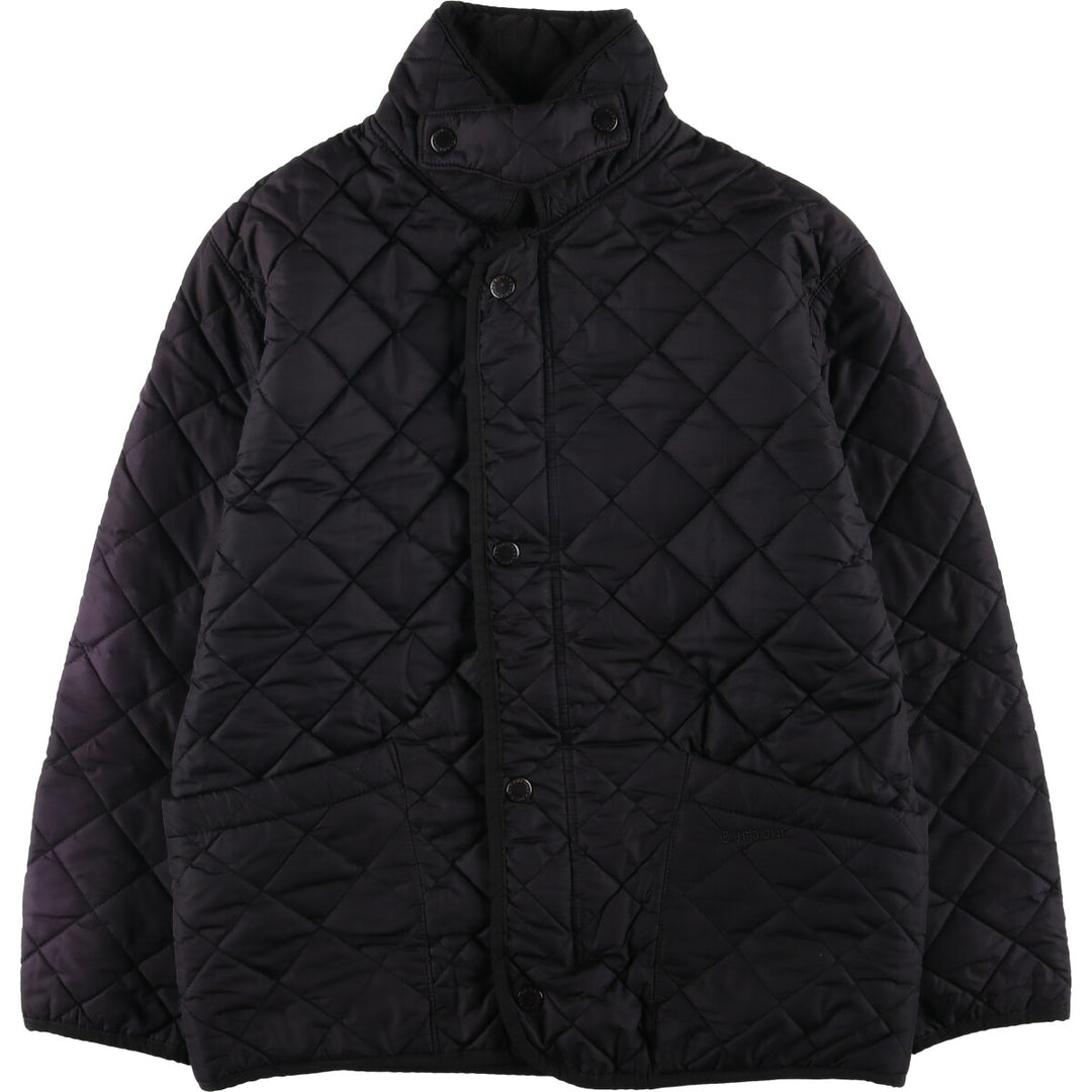 2000s~ Barbour 3 Warrant Quilted Jacket, Made in England, Men's Size L cotton black type Vintage Second Hand