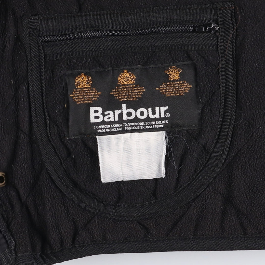 2000s~ Barbour 3 Warrant Quilted Jacket, Made in England, Men's Size L cotton black type Vintage Second Hand