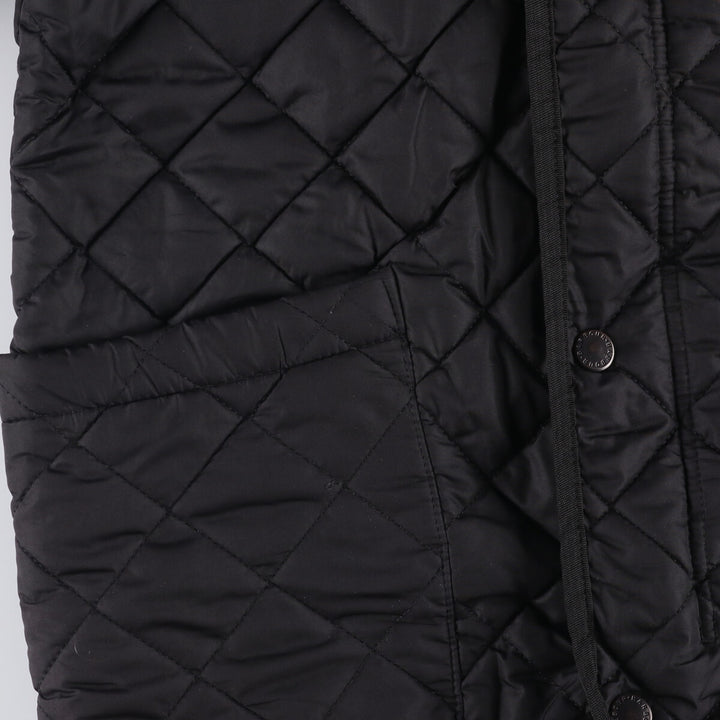 2000s~ Barbour 3 Warrant Quilted Jacket, Made in England, Men's Size L cotton black type Vintage Second Hand