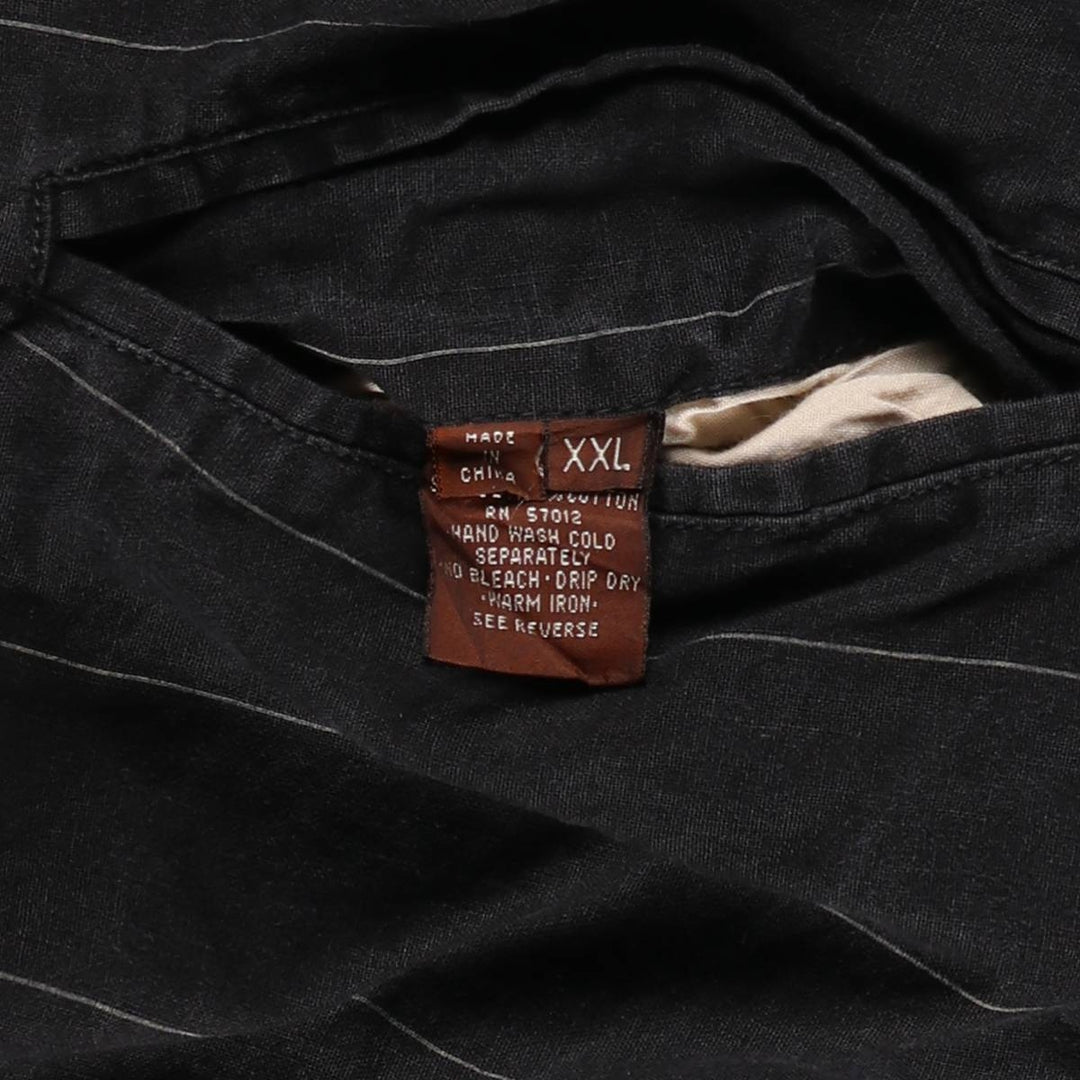 MIRAGE MLB Baltimore Orioles Stars and Stripes Stripe Ramie and Cotton Blouson, Men's, Size XL, Vintage Lamy black type Vintage Second Hand