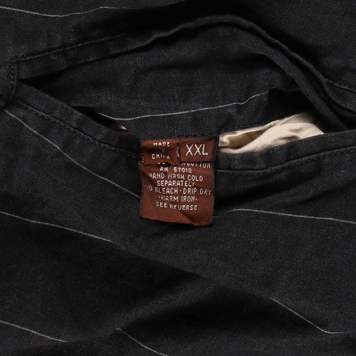 MIRAGE MLB Baltimore Orioles Stars and Stripes Stripe Ramie and Cotton Blouson, Men's, Size XL, Vintage Lamy black type Vintage Second Hand