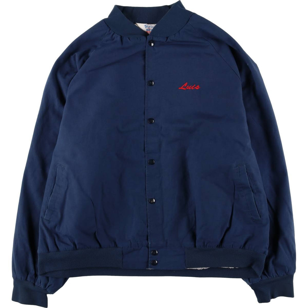 Oversized 80s-90'S WESTARK Blouson, Made in USA, Men's XXXL, Vintage polyester navy blue type Vintage Second Hand