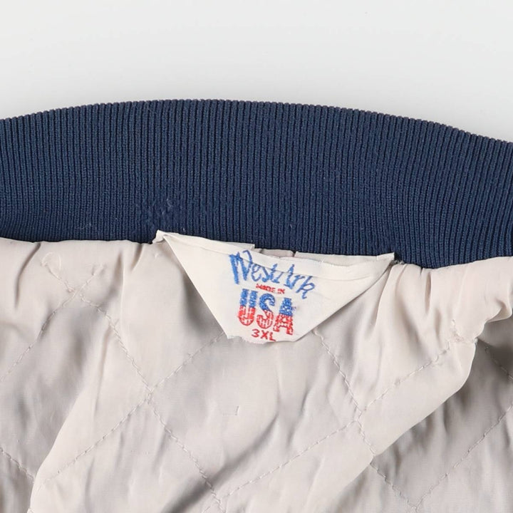 Oversized 80s-90'S WESTARK Blouson, Made in USA, Men's XXXL, Vintage polyester navy blue type Vintage Second Hand