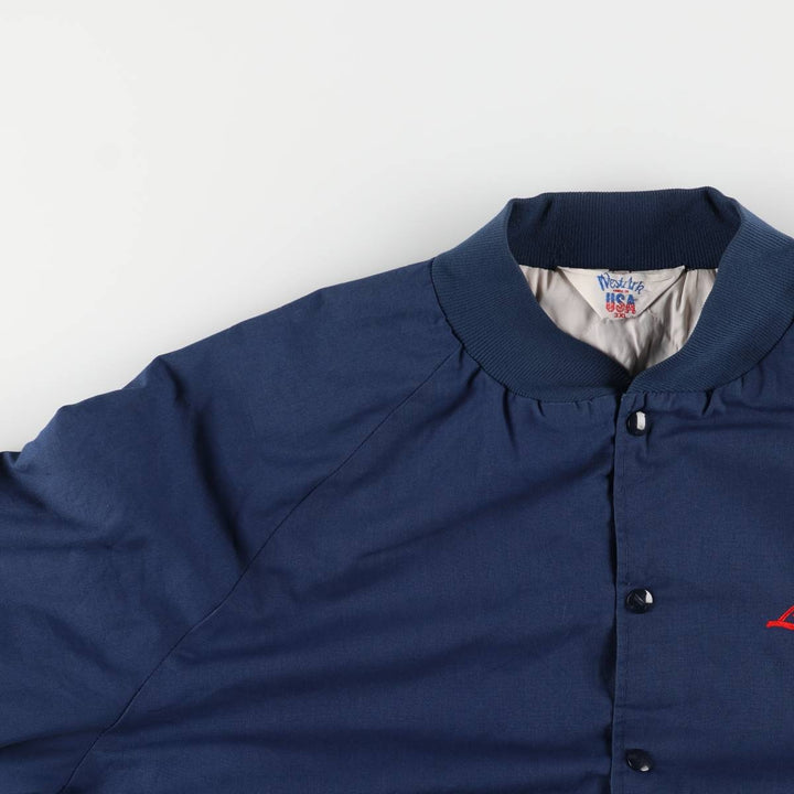 Oversized 80s-90'S WESTARK Blouson, Made in USA, Men's XXXL, Vintage polyester navy blue type Vintage Second Hand