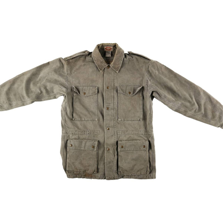 1980'S Banana Republic Hunting Jacket, Men's Size L cotton Green type dark green Vintage Second Hand