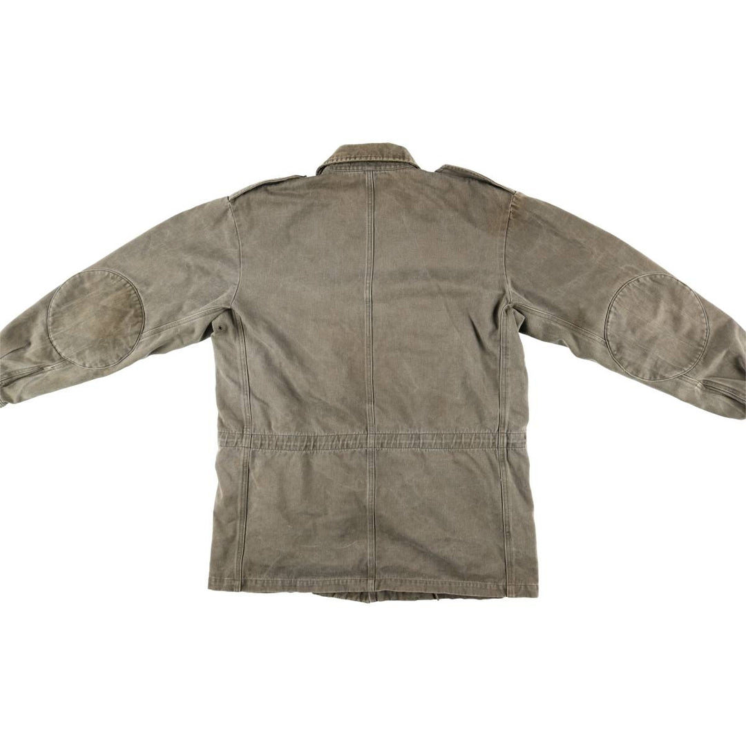 1980'S Banana Republic Hunting Jacket, Men's Size L cotton Green type dark green Vintage Second Hand