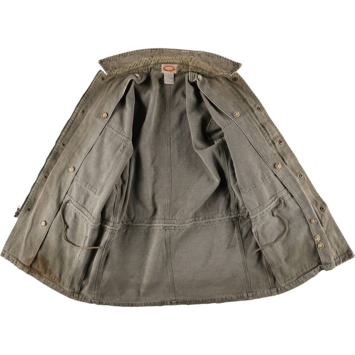 1980'S Banana Republic Hunting Jacket, Men's Size L cotton Green type dark green Vintage Second Hand