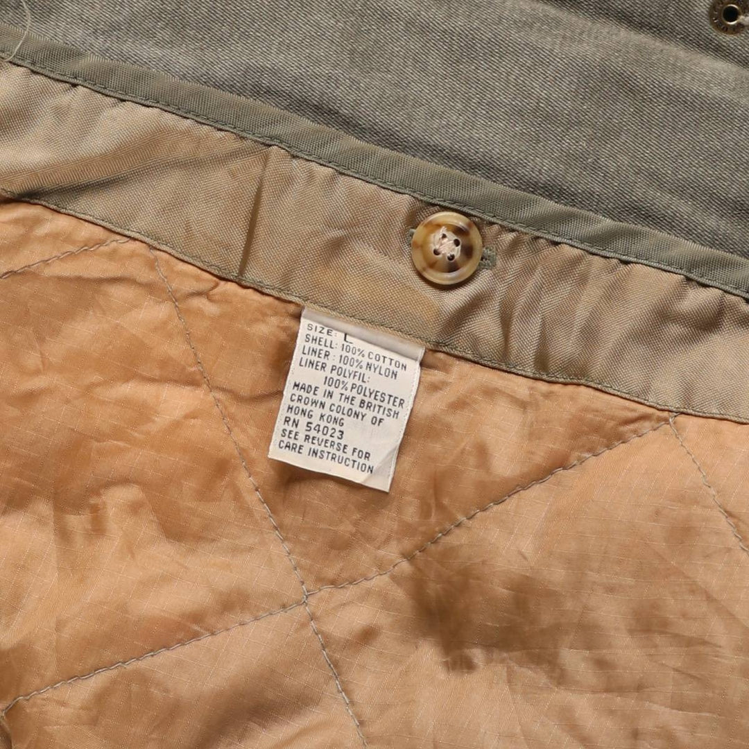 1980'S Banana Republic Hunting Jacket, Men's Size L cotton Green type dark green Vintage Second Hand