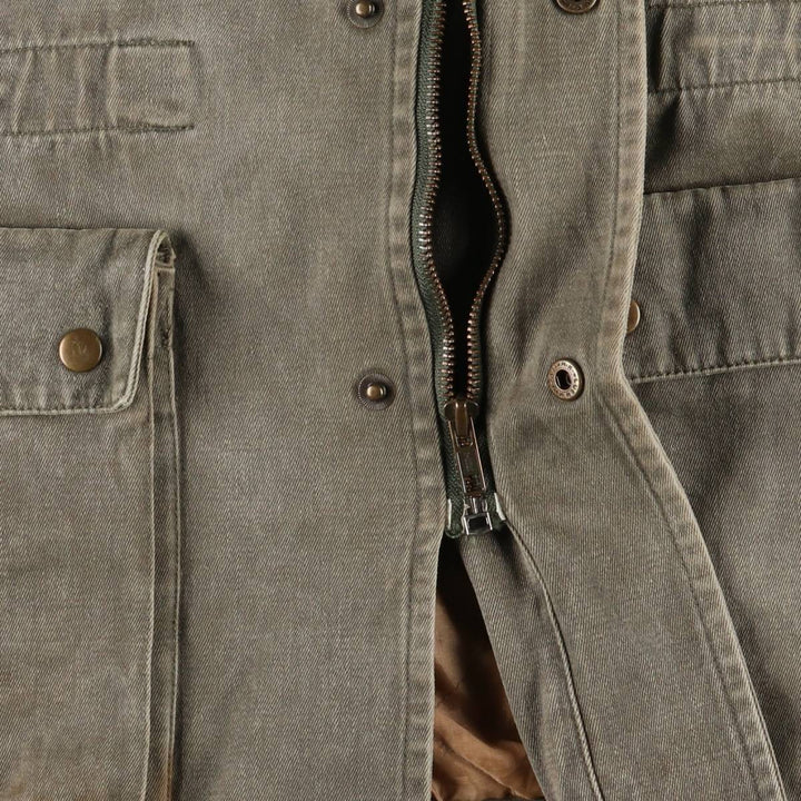 1980'S Banana Republic Hunting Jacket, Men's Size L cotton Green type dark green Vintage Second Hand