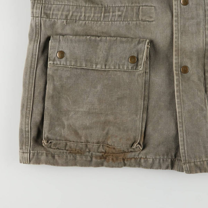 1980'S Banana Republic Hunting Jacket, Men's Size L cotton Green type dark green Vintage Second Hand