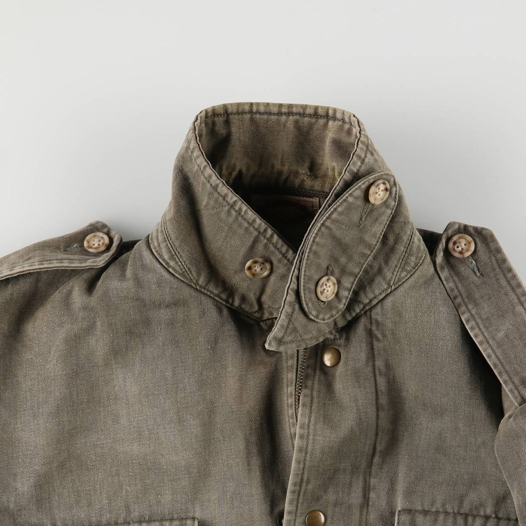 1980'S Banana Republic Hunting Jacket, Men's Size L cotton Green type dark green Vintage Second Hand