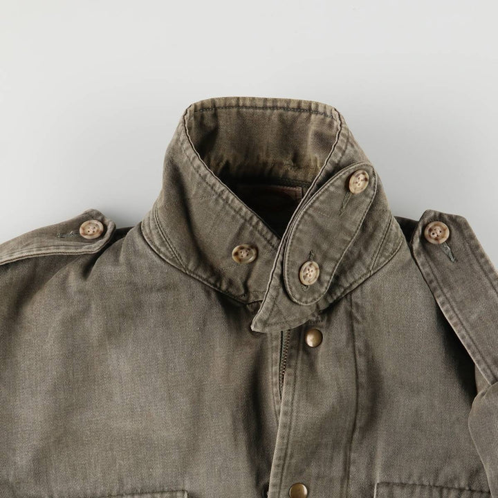 1980'S Banana Republic Hunting Jacket, Men's Size L cotton Green type dark green Vintage Second Hand