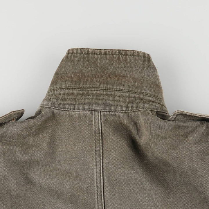 1980'S Banana Republic Hunting Jacket, Men's Size L cotton Green type dark green Vintage Second Hand