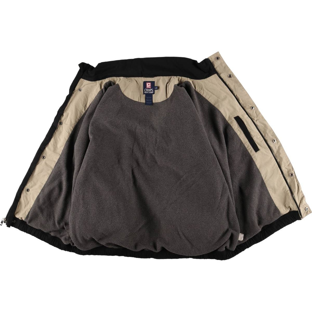 Ralph Lauren CHAPS windbreaker, made in Russia, men's size L polyester black type Vintage Second Hand