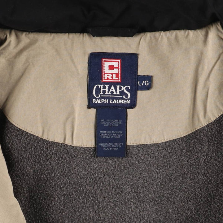 Ralph Lauren CHAPS windbreaker, made in Russia, men's size L polyester black type Vintage Second Hand