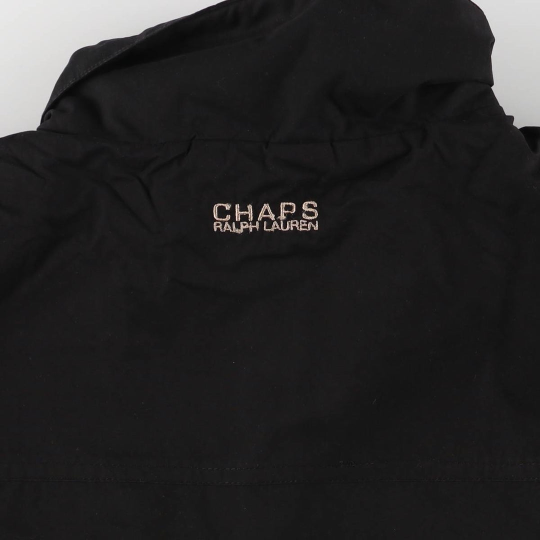 Ralph Lauren CHAPS windbreaker, made in Russia, men's size L polyester black type Vintage Second Hand