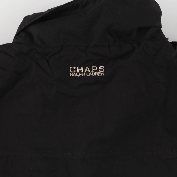 Ralph Lauren CHAPS windbreaker, made in Russia, men's size L polyester black type Vintage Second Hand