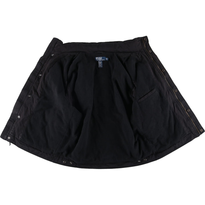 Ralph Lauren POLO by Ralph Lauren padded puffer jacket, men's size L polyester black type Vintage Second Hand